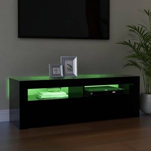 Έπιπλο Τηλεόρασης με LED Μαύρο 120x35x40 εκ. - Pakobazaar