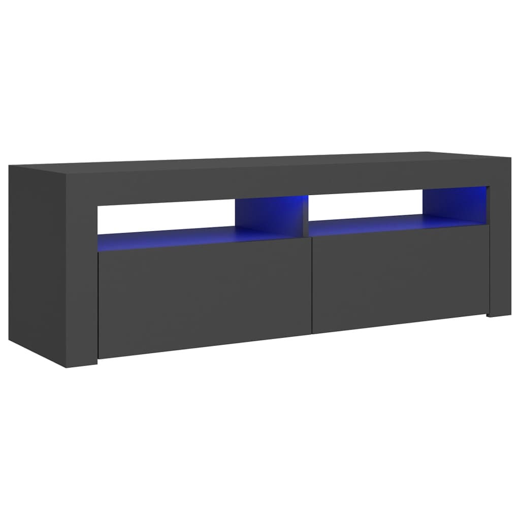 Έπιπλο Τηλεόρασης με LED Γκρι 120 x 35 x 40 εκ.