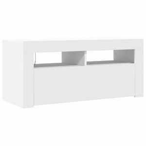 Έπιπλο Τηλεόρασης με LED Λευκό 90 x 35 x 40 εκ. - Pakobazaar