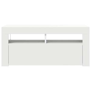 Έπιπλο Τηλεόρασης με LED Λευκό 90 x 35 x 40 εκ. - Pakobazaar