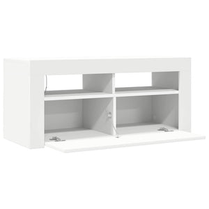 Έπιπλο Τηλεόρασης με LED Λευκό 90 x 35 x 40 εκ. - Pakobazaar