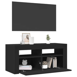 Έπιπλο Τηλεόρασης με LED Μαύρο 90 x 35 x 40 εκ. - Pakobazaar