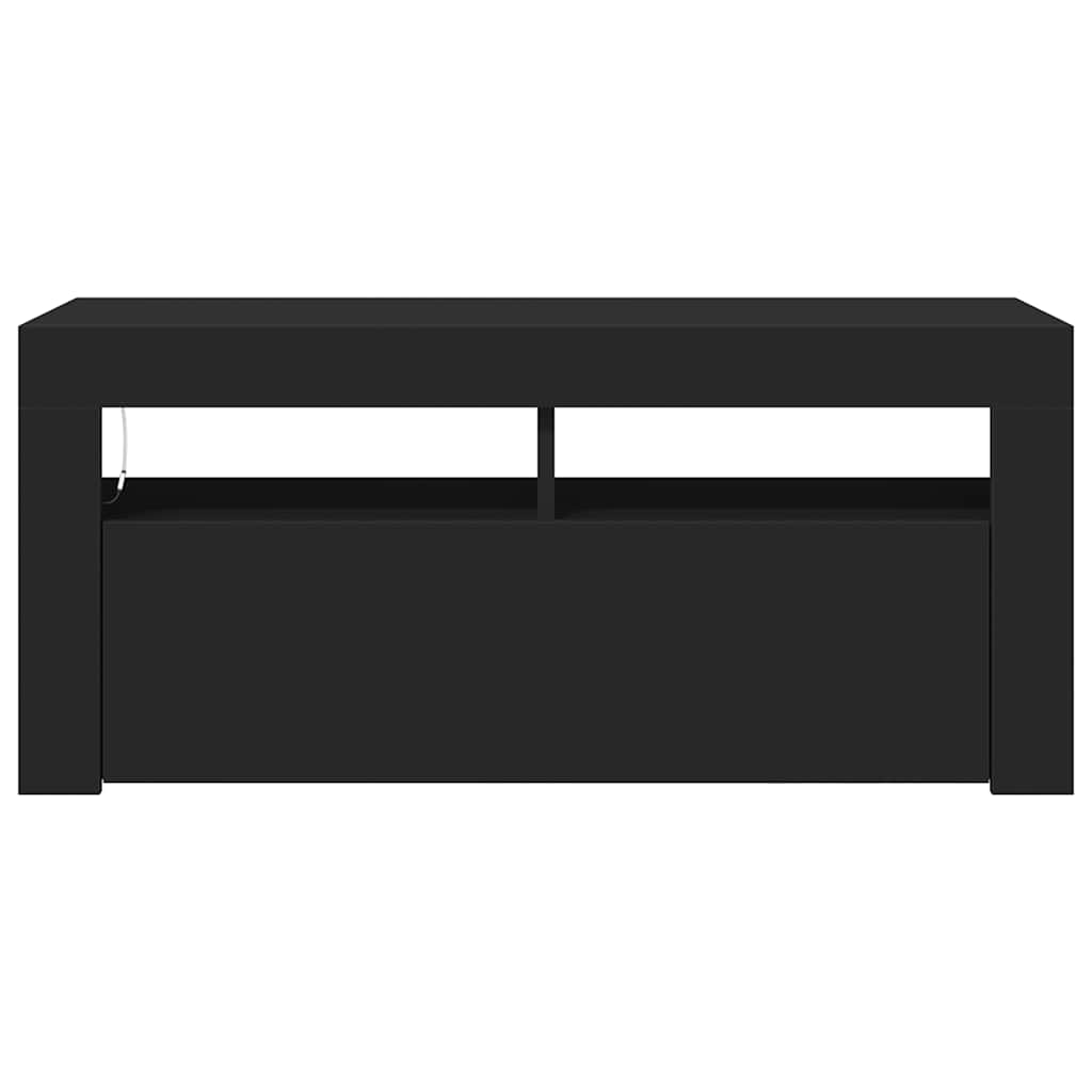 Έπιπλο Τηλεόρασης με LED Μαύρο 90 x 35 x 40 εκ. - Pakobazaar