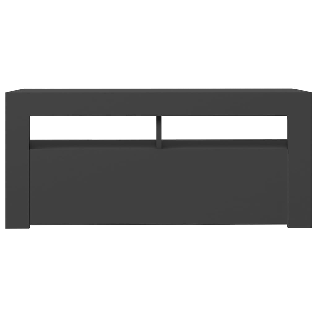 Έπιπλο Τηλεόρασης με LED Γκρι 90 x 35 x 40 εκ.