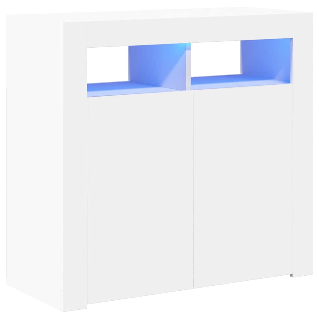Ντουλάπι με LED Λευκό 80 x 35 x 75 εκ. - Pakobazaar
