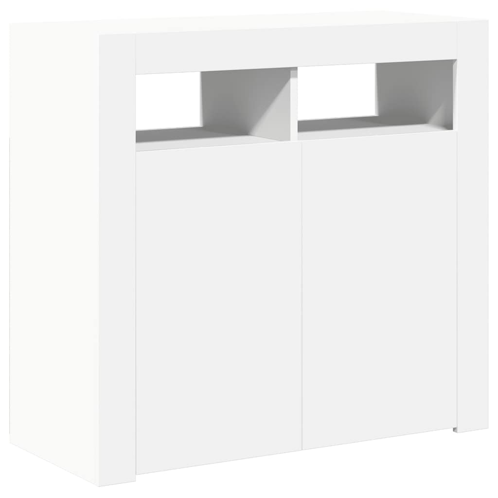 Ντουλάπι με LED Λευκό 80 x 35 x 75 εκ. - Pakobazaar