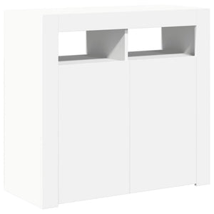 Ντουλάπι με LED Λευκό 80 x 35 x 75 εκ. - Pakobazaar