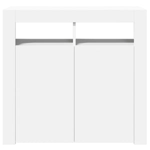 Ντουλάπι με LED Λευκό 80 x 35 x 75 εκ. - Pakobazaar