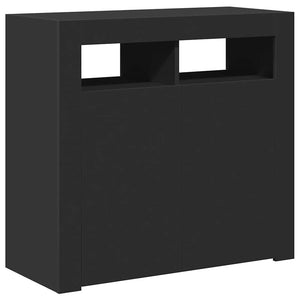 Ντουλάπι με LED Μαύρο 80 x 35 x 75 εκ. - Pakobazaar