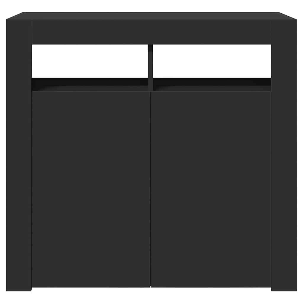 Ντουλάπι με LED Μαύρο 80 x 35 x 75 εκ. - Pakobazaar