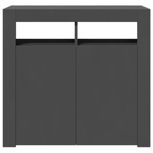 Ντουλάπι με LED Γκρι 80 x 35 x 75 εκ.