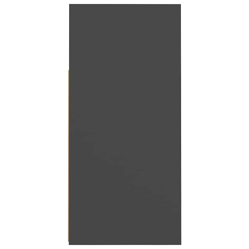 Ντουλάπι με LED Γκρι 80 x 35 x 75 εκ.