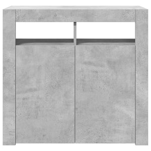 Ντουλάπι με LED Γκρι Σκυροδέματος 80 x 35 x 75 εκ. - Pakobazaar