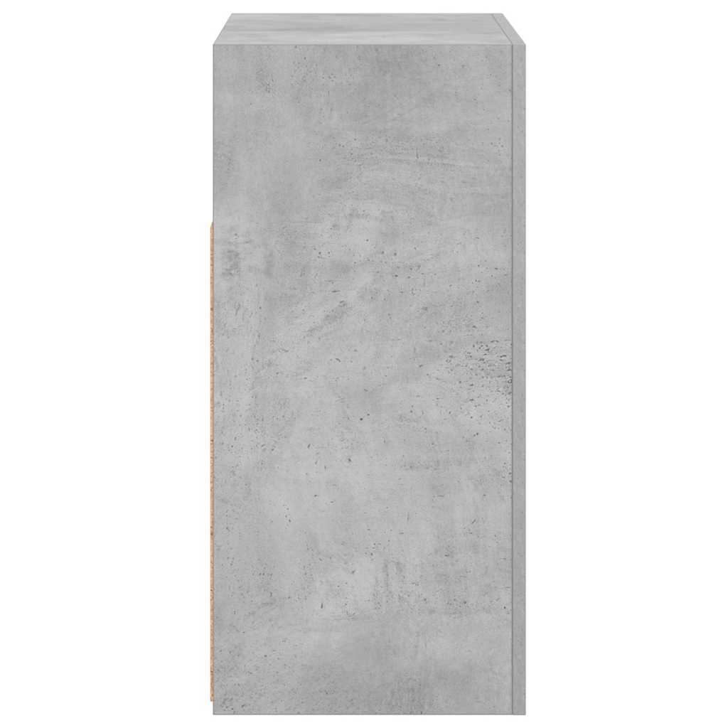 Ντουλάπι με LED Γκρι Σκυροδέματος 80 x 35 x 75 εκ. - Pakobazaar