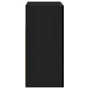 Ντουλάπι με LED Γυαλιστερό Μαύρο 80 x 35 x 75 εκ. - Pakobazaar