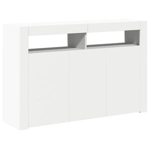 Μπουφές με LED Λευκός 115,5x30x75 εκ. - Pakobazaar