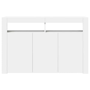 Μπουφές με LED Λευκός 115,5x30x75 εκ. - Pakobazaar