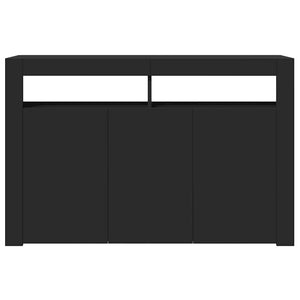 Μπουφές με LED Μαύρος 115,5x30x75 εκ. - Pakobazaar
