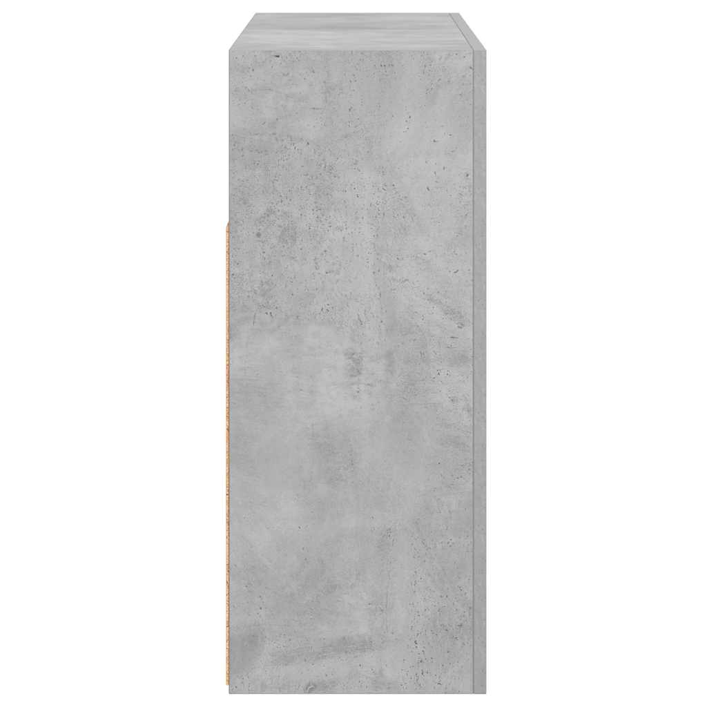 Μπουφές με LED Γκρι Σκυροδέματος 116x30x75 εκ.