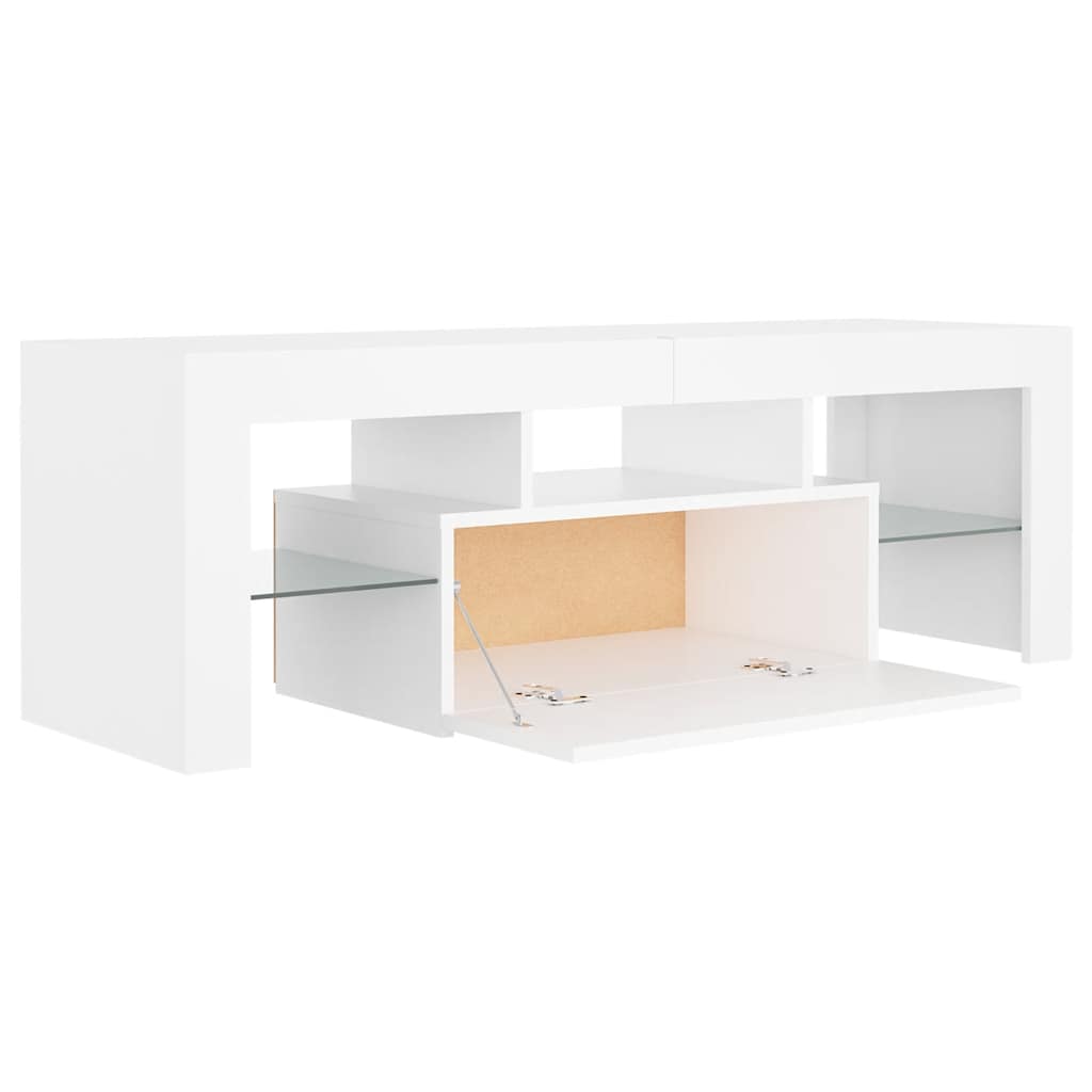 Έπιπλο Τηλεόρασης με LED Λευκό 120x30x40 εκ. - Pakobazaar