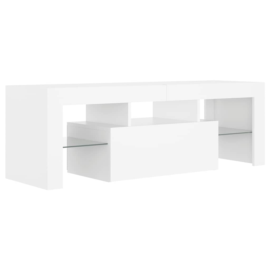 Έπιπλο Τηλεόρασης με LED Λευκό 120x30x40 εκ. - Pakobazaar