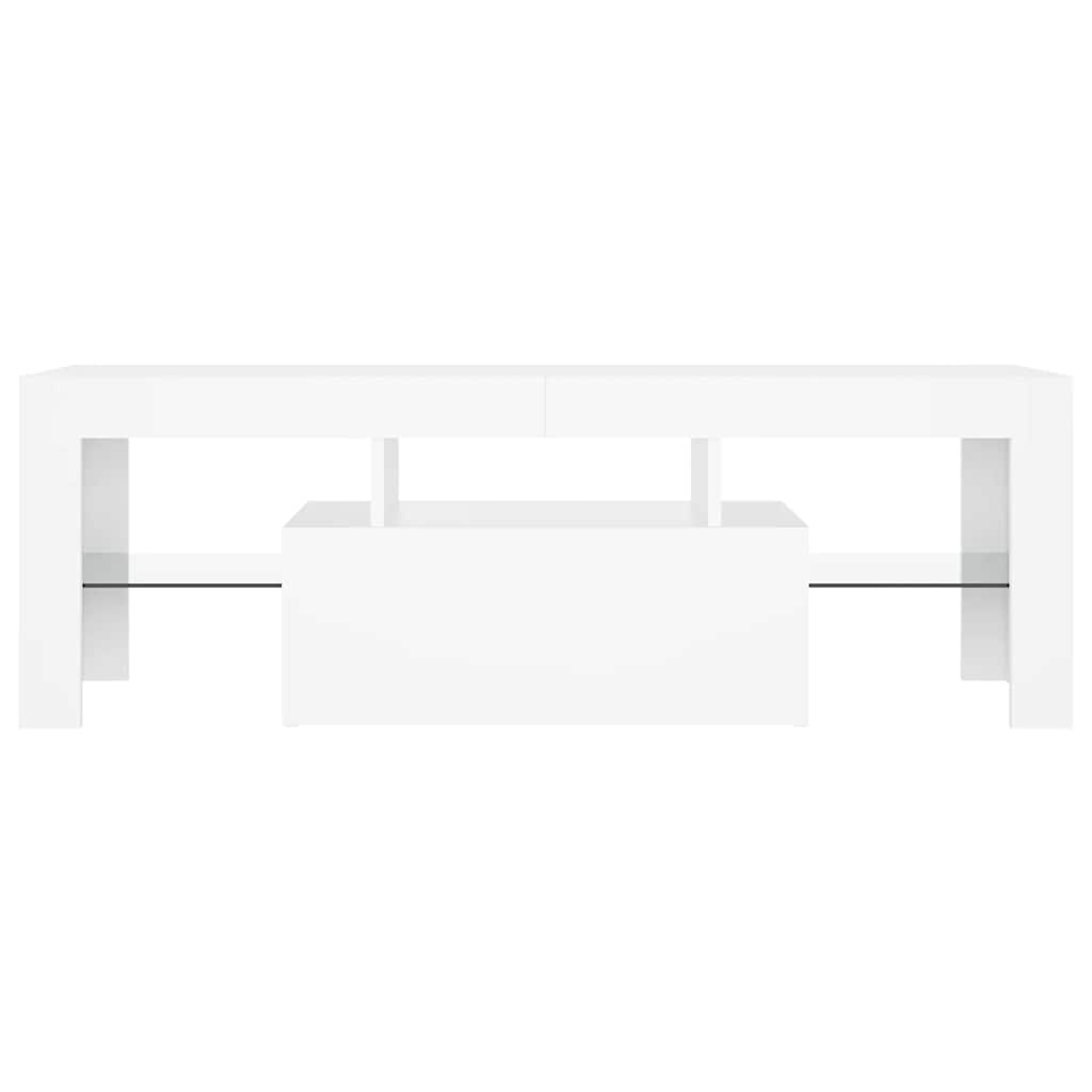 Έπιπλο Τηλεόρασης με LED Λευκό 120x30x40 εκ. - Pakobazaar