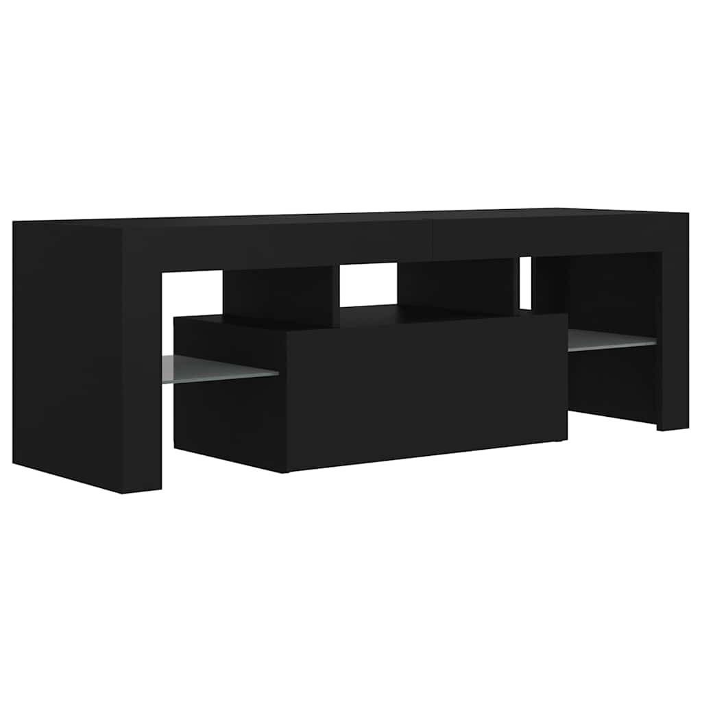 Έπιπλο Τηλεόρασης με LED Μαύρο 120x35x40 εκ. - Pakobazaar