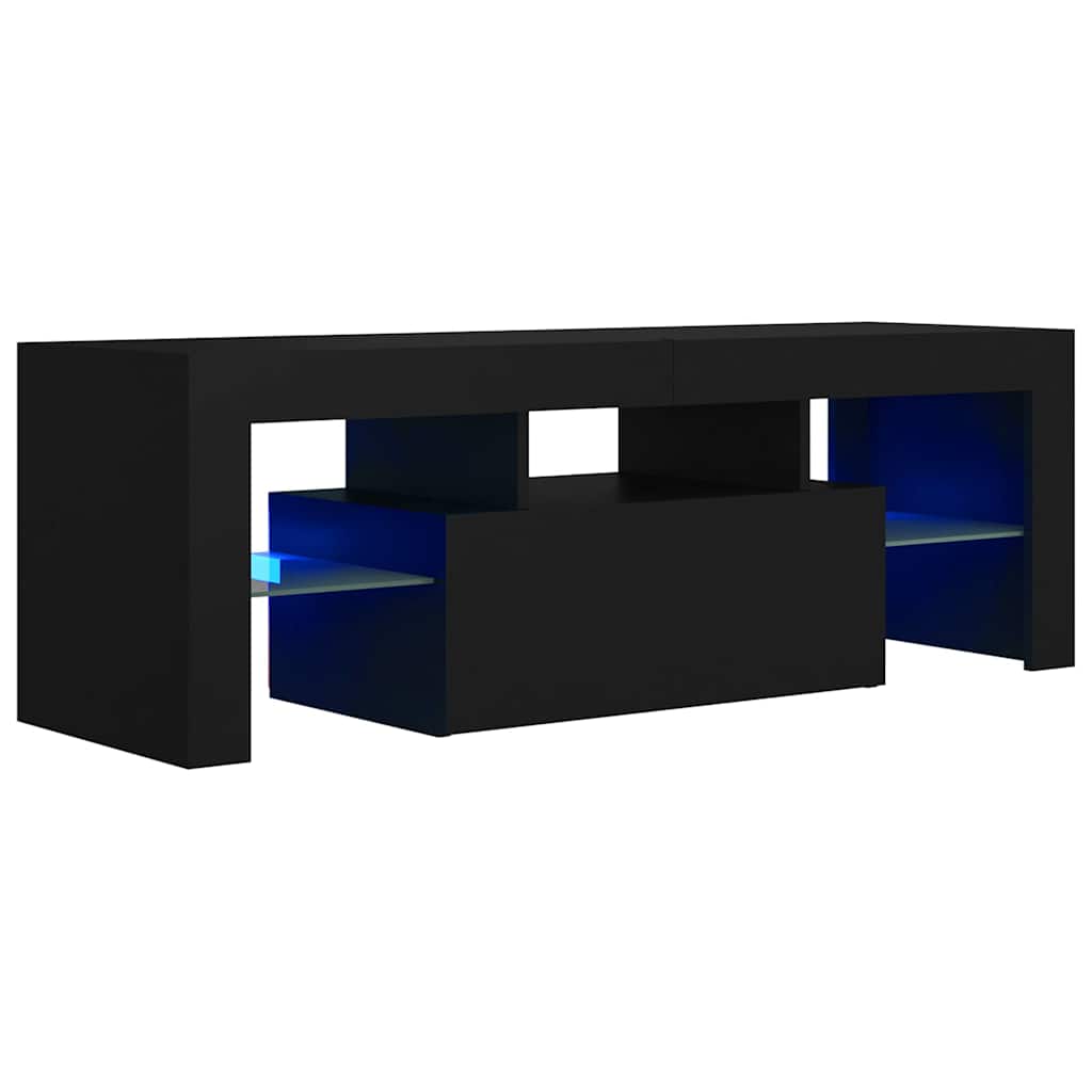 Έπιπλο Τηλεόρασης με LED Μαύρο 120x35x40 εκ. - Pakobazaar