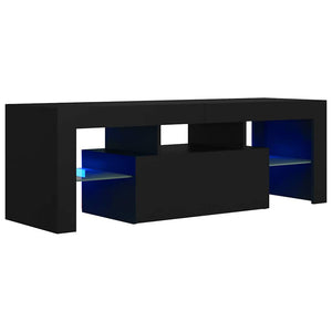 Έπιπλο Τηλεόρασης με LED Μαύρο 120x35x40 εκ. - Pakobazaar