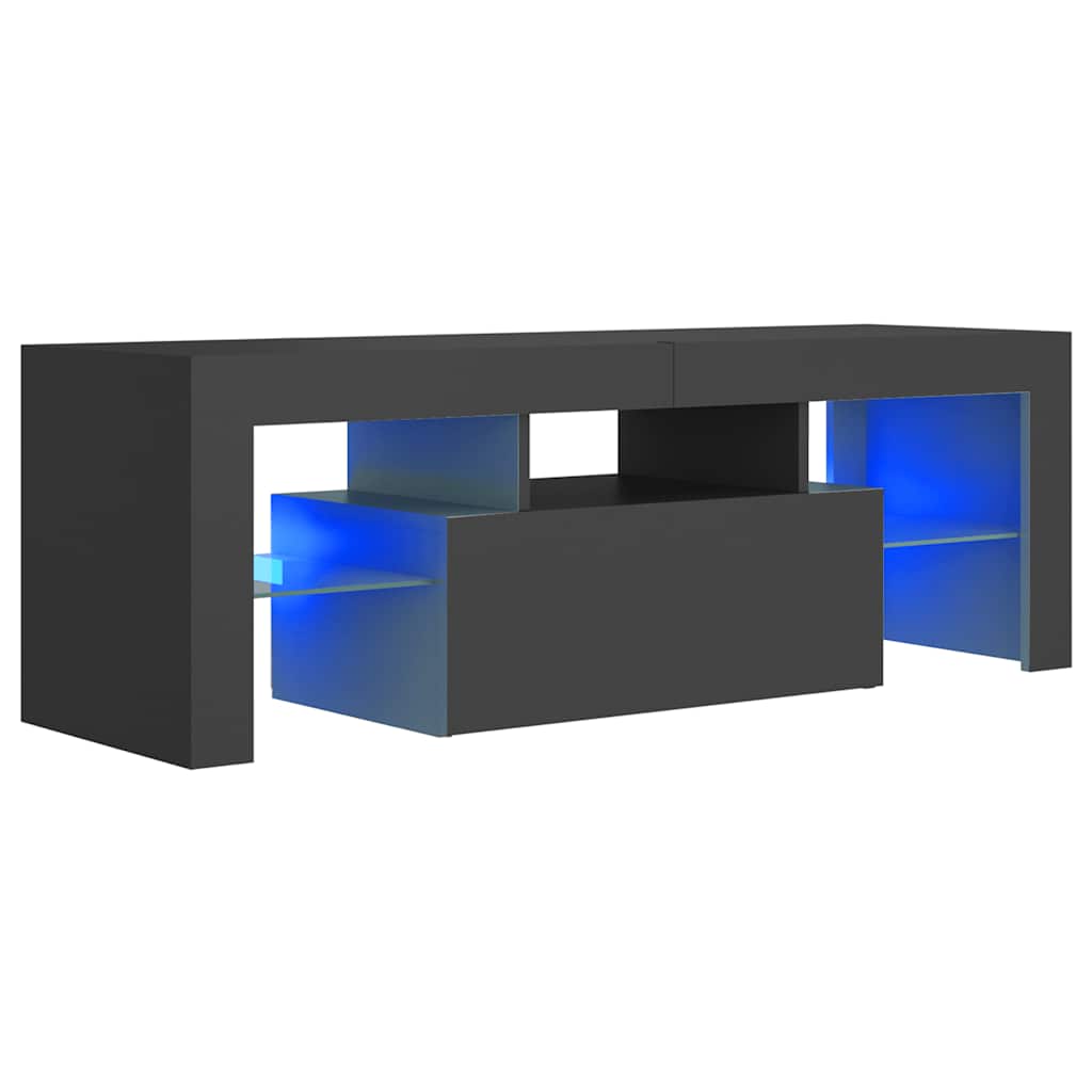 Έπιπλο Τηλεόρασης με LED Γκρι 120 x 35 x 40 εκ.