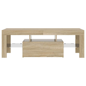 Έπιπλο Τηλεόρασης με LED Sonoma Δρυς 120x35x40 εκ. - Pakobazaar