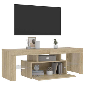 Έπιπλο Τηλεόρασης με LED Sonoma Δρυς 120x35x40 εκ. - Pakobazaar