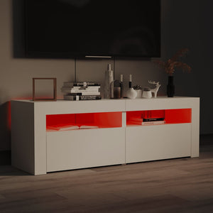 Έπιπλο Τηλεόρασης με LED Λευκό 120x35x40 εκ. - Pakobazaar