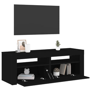 Έπιπλο Τηλεόρασης με LED Μαύρο 120x35x40 εκ. - Pakobazaar