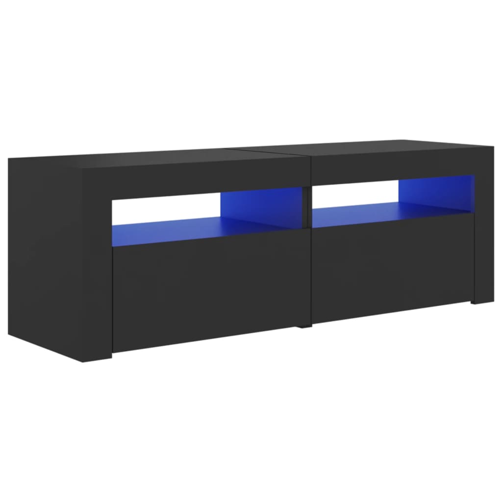 Έπιπλο Τηλεόρασης με LED Γκρι 120 x 35 x 40 εκ.