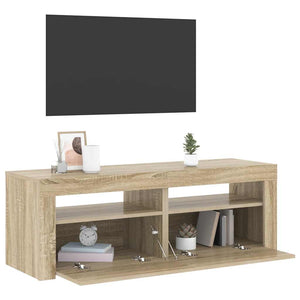 Έπιπλο Τηλεόρασης με LED Sonoma Δρυς 120x35x40 εκ. - Pakobazaar