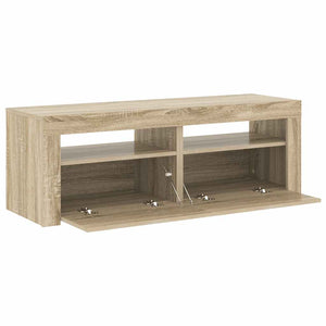 Έπιπλο Τηλεόρασης με LED Sonoma Δρυς 120x35x40 εκ. - Pakobazaar