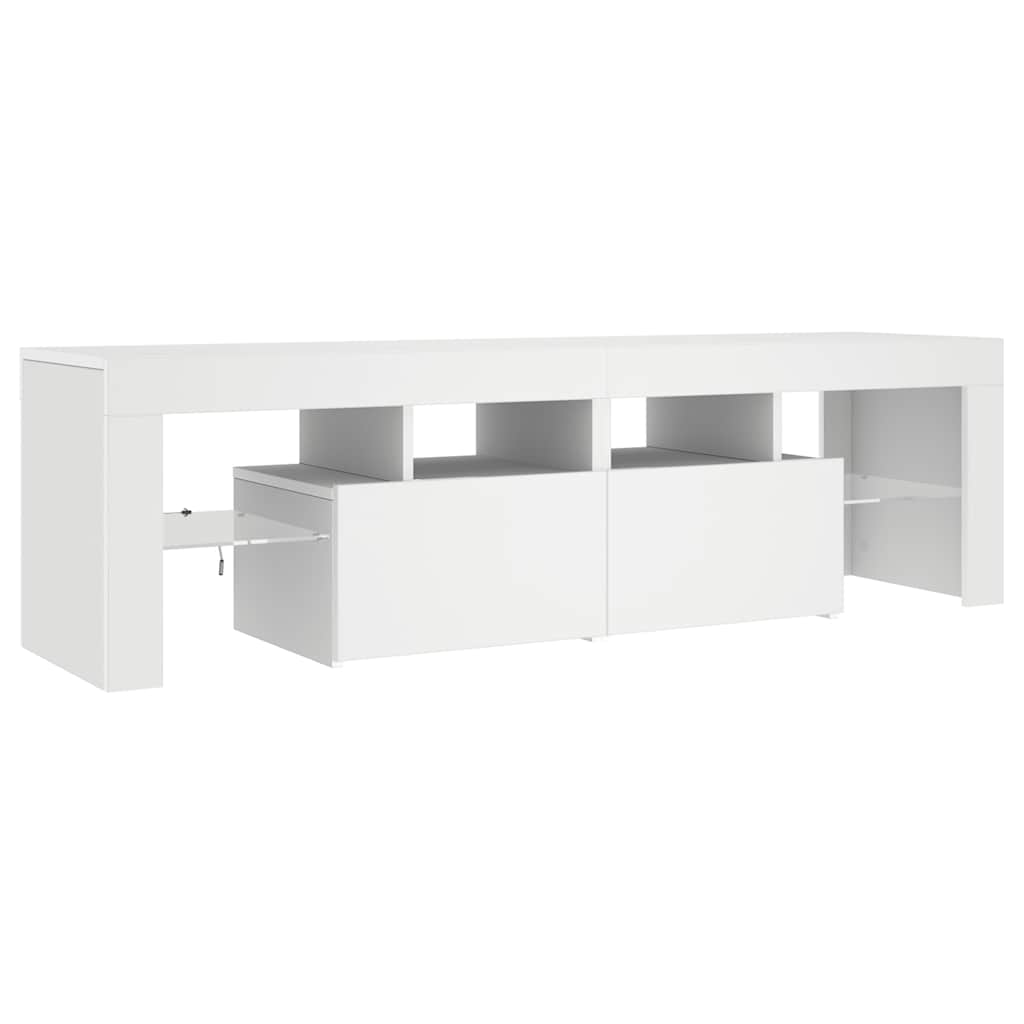 Έπιπλο Τηλεόρασης με LED Λευκό 140 x 36,5 x 40 εκ. - Pakobazaar