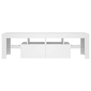 Έπιπλο Τηλεόρασης με LED Λευκό 140 x 36,5 x 40 εκ. - Pakobazaar