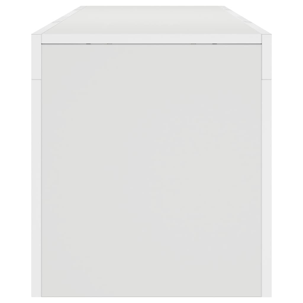 Έπιπλο Τηλεόρασης με LED Λευκό 140 x 36,5 x 40 εκ. - Pakobazaar