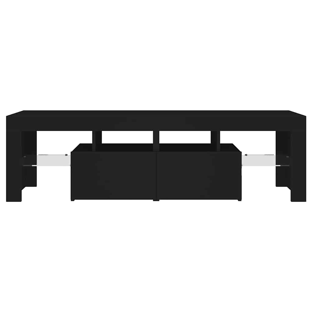 Έπιπλο Τηλεόρασης με LED Μαύρο 140 x 36,5 x 40 εκ.