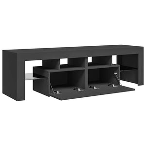 Έπιπλο Τηλεόρασης με LED Γκρι 140 x 36,5 x 40 εκ.