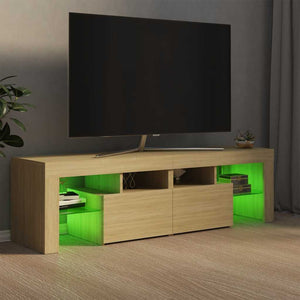 Έπιπλο Τηλεόρασης με LED Sonoma Δρυς 140 x 36,5 x 40 εκ. - Pakobazaar