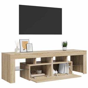Έπιπλο Τηλεόρασης με LED Sonoma Δρυς 140 x 36,5 x 40 εκ. - Pakobazaar