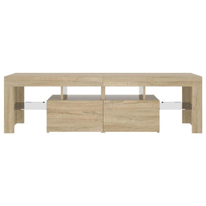 Έπιπλο Τηλεόρασης με LED Sonoma Δρυς 140 x 36,5 x 40 εκ. - Pakobazaar