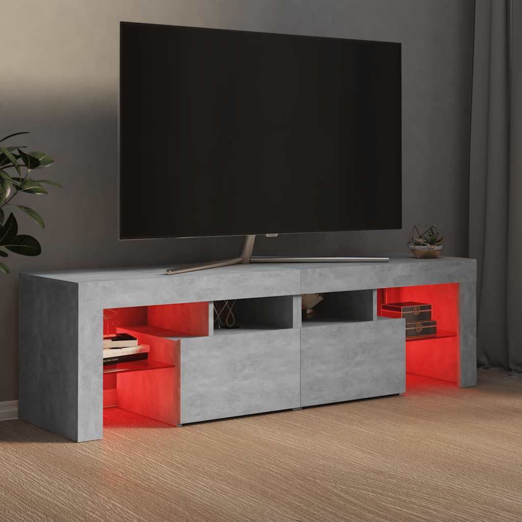 Έπιπλο Τηλεόρασης με LED Γκρι Σκυρ. 140 x 36,5 x 40 εκ. - Pakobazaar