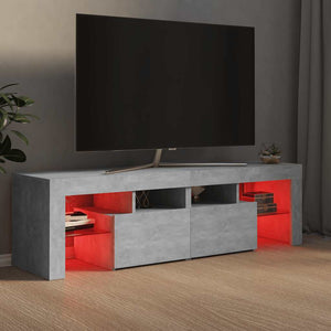 Έπιπλο Τηλεόρασης με LED Γκρι Σκυρ. 140 x 36,5 x 40 εκ. - Pakobazaar