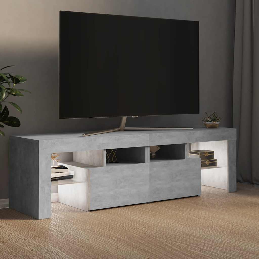 Έπιπλο Τηλεόρασης με LED Γκρι Σκυρ. 140 x 36,5 x 40 εκ. - Pakobazaar