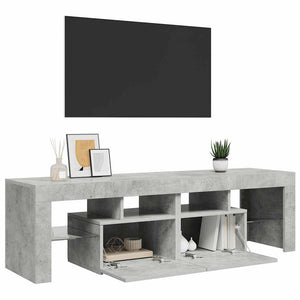 Έπιπλο Τηλεόρασης με LED Γκρι Σκυρ. 140 x 36,5 x 40 εκ. - Pakobazaar