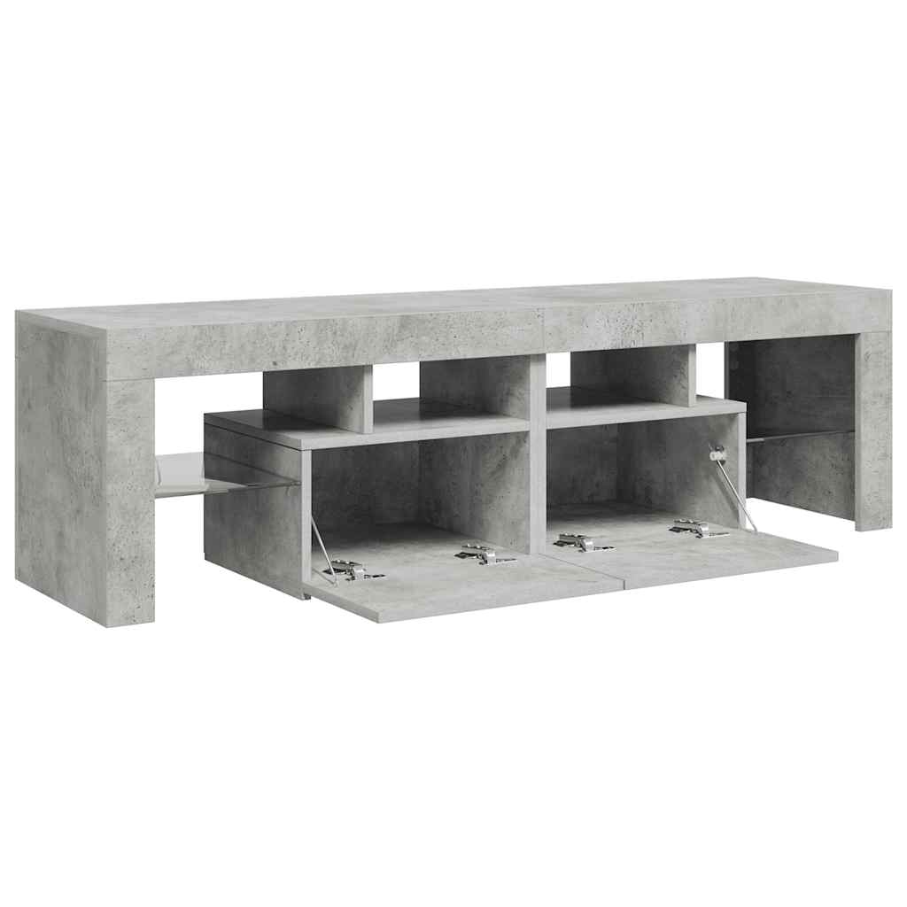 Έπιπλο Τηλεόρασης με LED Γκρι Σκυρ. 140 x 36,5 x 40 εκ. - Pakobazaar